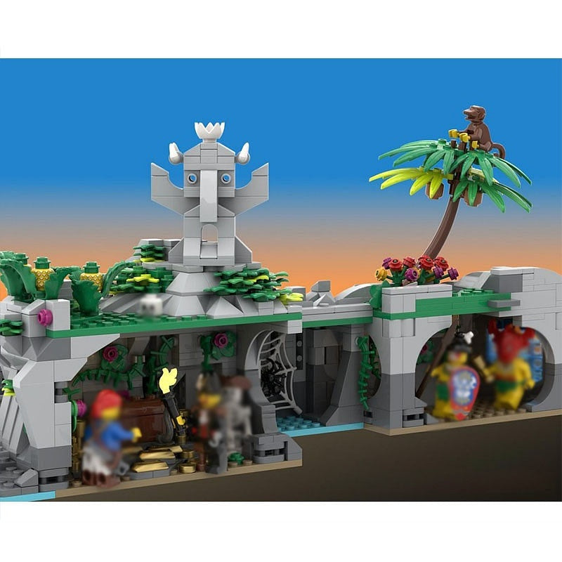Tropical Tapu Island Pirate MOC Building Kit | Custom Island Diorama - 5