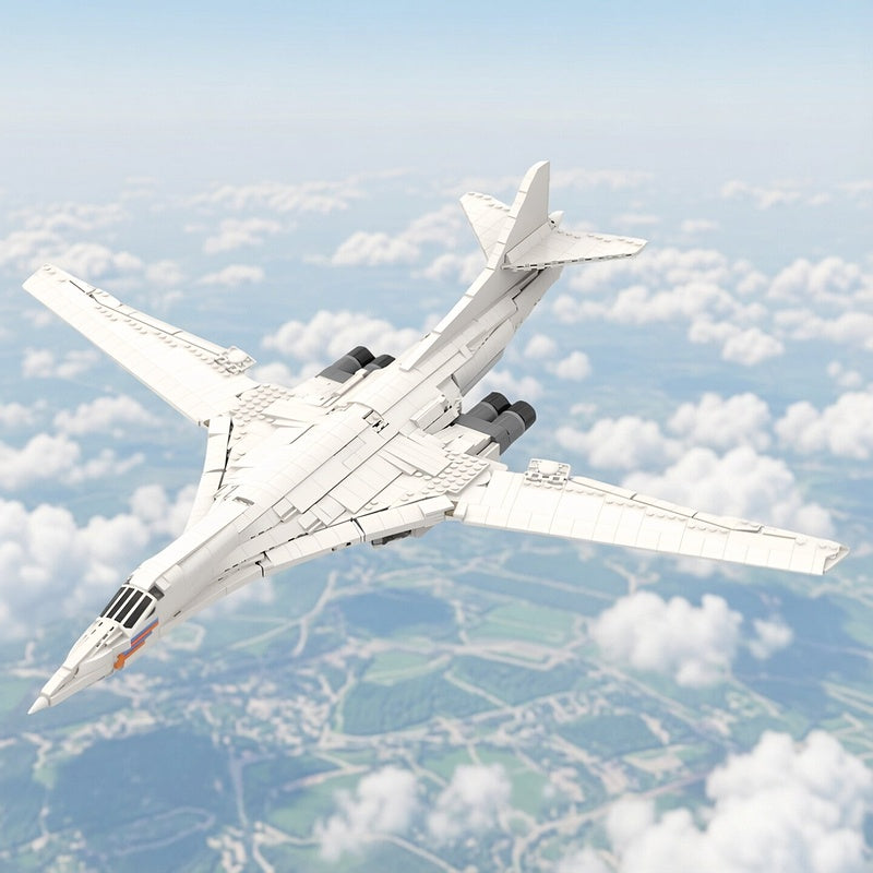 TU-160 Strategic Bomber Aircraft MOC Building Kit - 5
