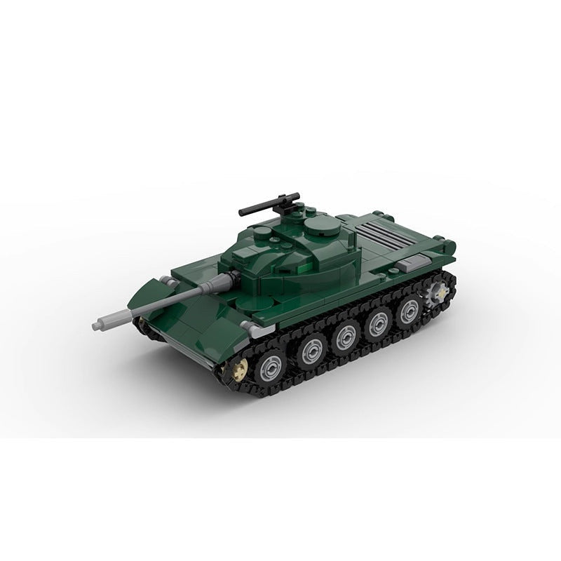 Type 62 Light Tank MOC Building Kit | Military Armored Vehicle Model - 3