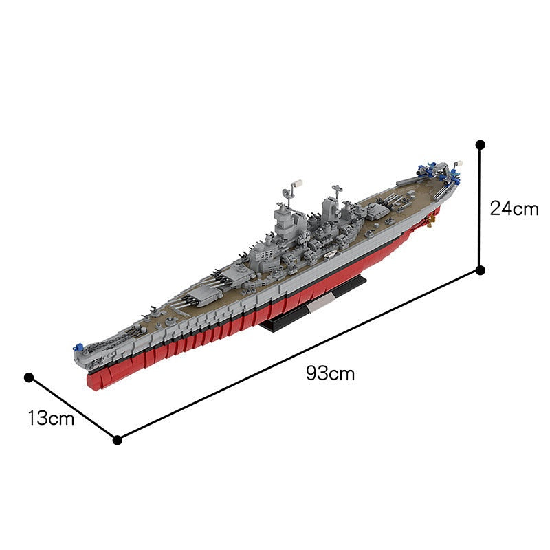 USS Missouri BB-63 MOC Building Kit | Iowa-Class Battleship Model - 4