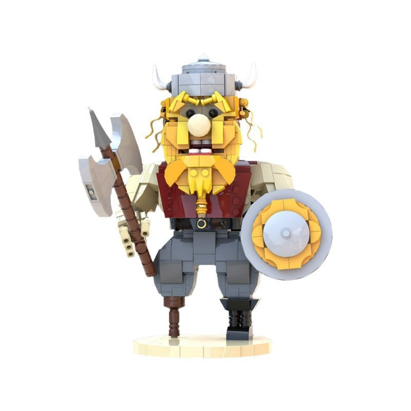 Viking Warrior Character MOC Building Kit | Nordic Figure Display Model - 5