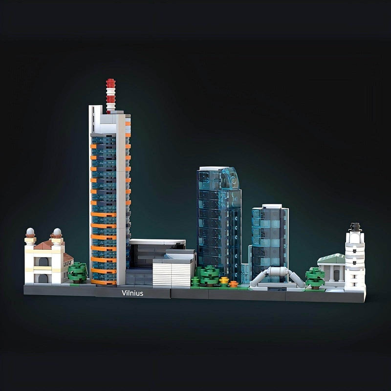 Vilnius Skyline Building Kit | LEGO-Compatible MOC - 4