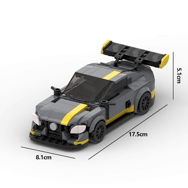 W205 V8 Performance Sedan MOC Vehicle Building Kit | 8 Wide Design - 6