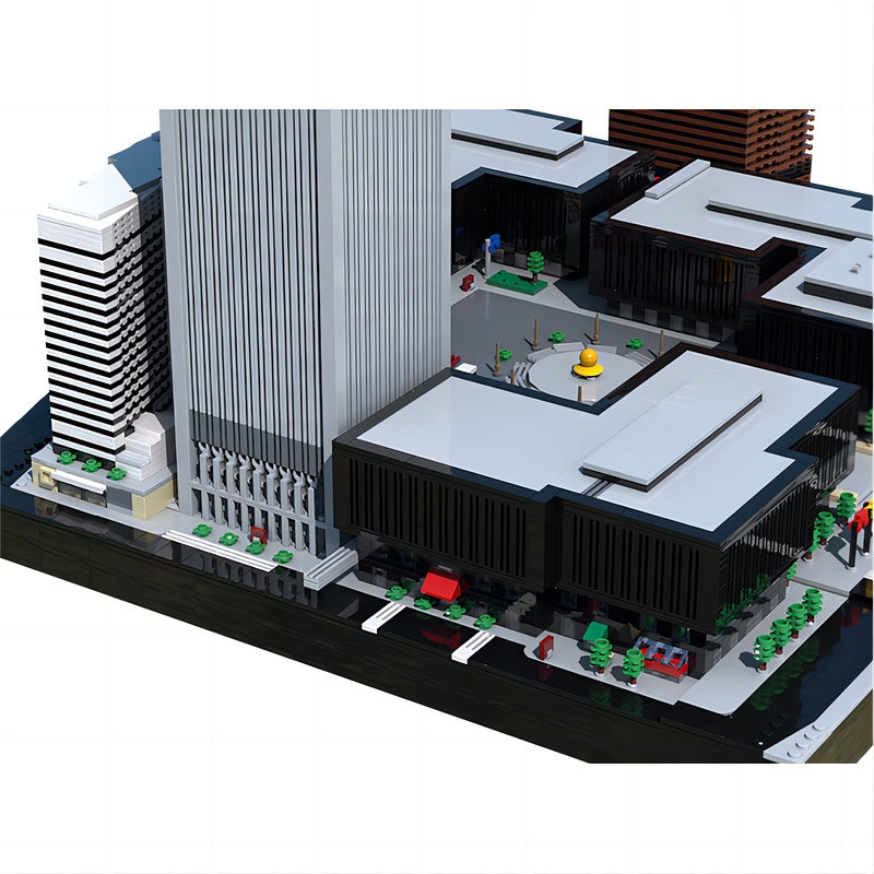 World Trade Center Twin Towers MOC 1:625 Architecture Building Kit - 5