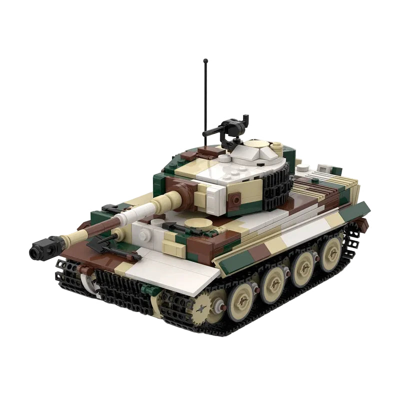 WW2 Tiger E Heavy Tank MOC Building Kit | Historical Vehicle Model - 1