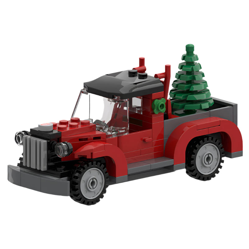 Christmas Vehicles & Trucks MOC Building Kits | Compatible with LEGO Bricks