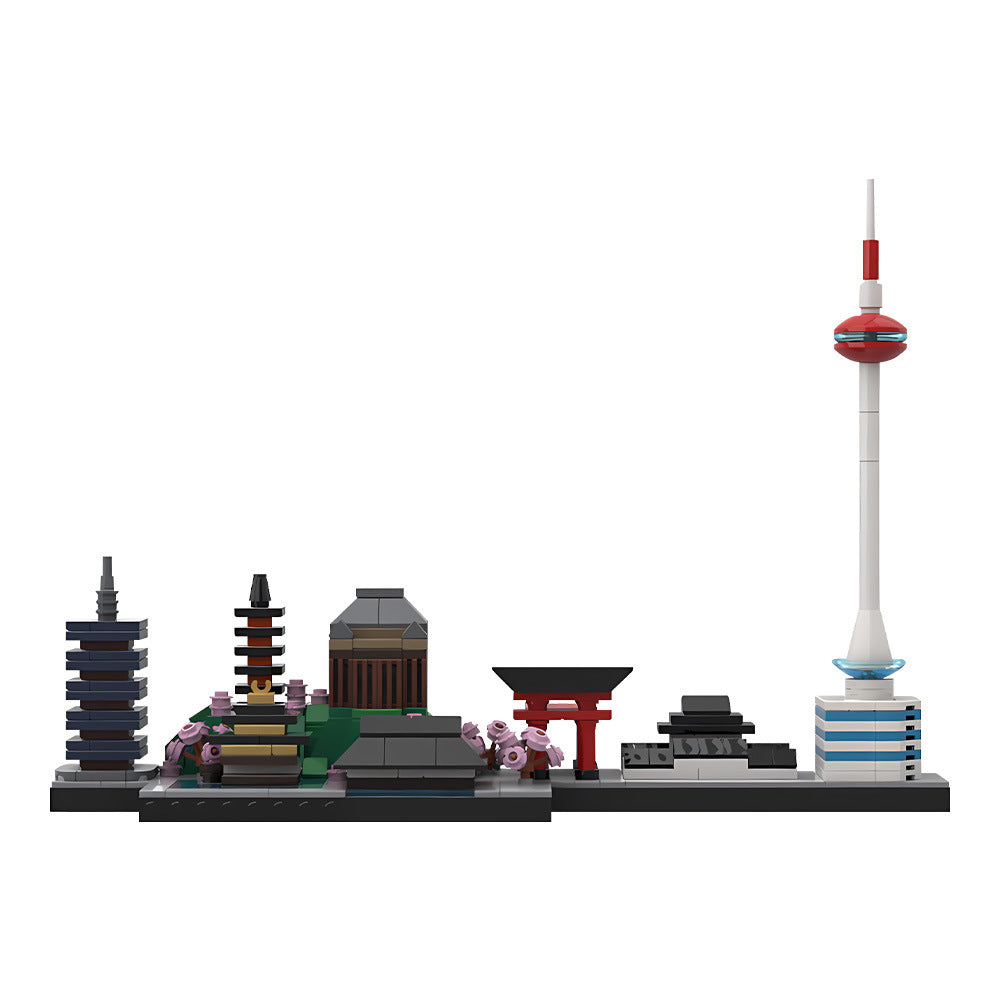 Global & Asia Skylines MOC Building Kits | Compatible with LEGO Bricks