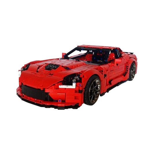 1:8 C7 V8 Muscle Car Building Kit | LEGO-Compatible MOC - 2