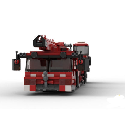 10-Wheel Mobile Crane Truck MOC Heavy Construction Vehicle Building Kit - 4