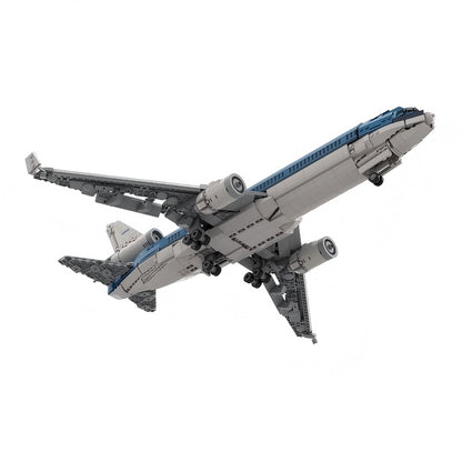 11 Tri-Jet Commercial Airliner Building Kit | Compatible MOC - 2