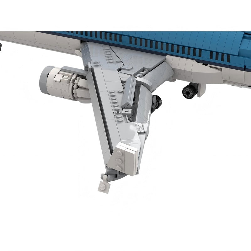 11 Tri-Jet Commercial Airliner Building Kit | Compatible MOC - 4