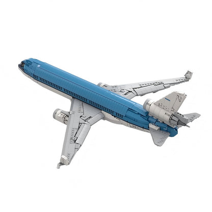11 Tri-Jet Commercial Airliner Building Kit | LEGO-Compatible MOC - 1