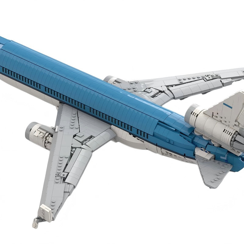 11 Tri-Jet Commercial Airliner Building Kit | LEGO-Compatible MOC - 3
