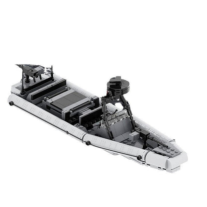 11M RHIB Rigid Hull Inflatable Boat MOC Building Kit | Marine Vehicle - 1