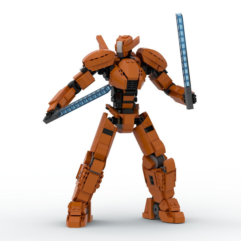 12-Inch Dual-Blade Mecha MOC Building Kit | Fully Articulated Figure - 2