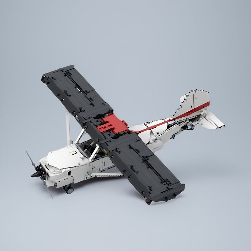150 High-Wing Light Trainer Propeller Aircraft MOC Building Kit - 1