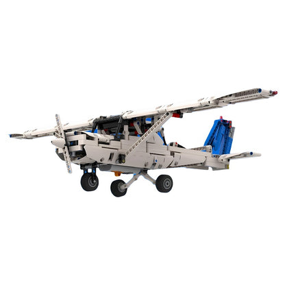152 Two-Seat Light Trainer Propeller Aircraft MOC Building Kit - 2