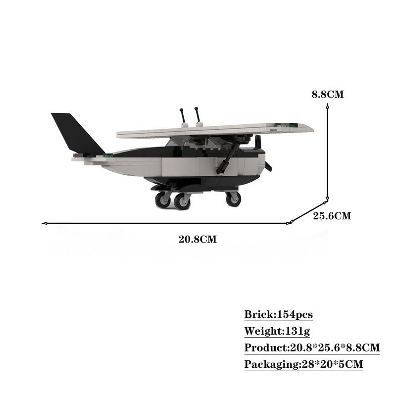 172 Sky Adventure Plane MOC Building Kit | Light Aircraft Model - 4