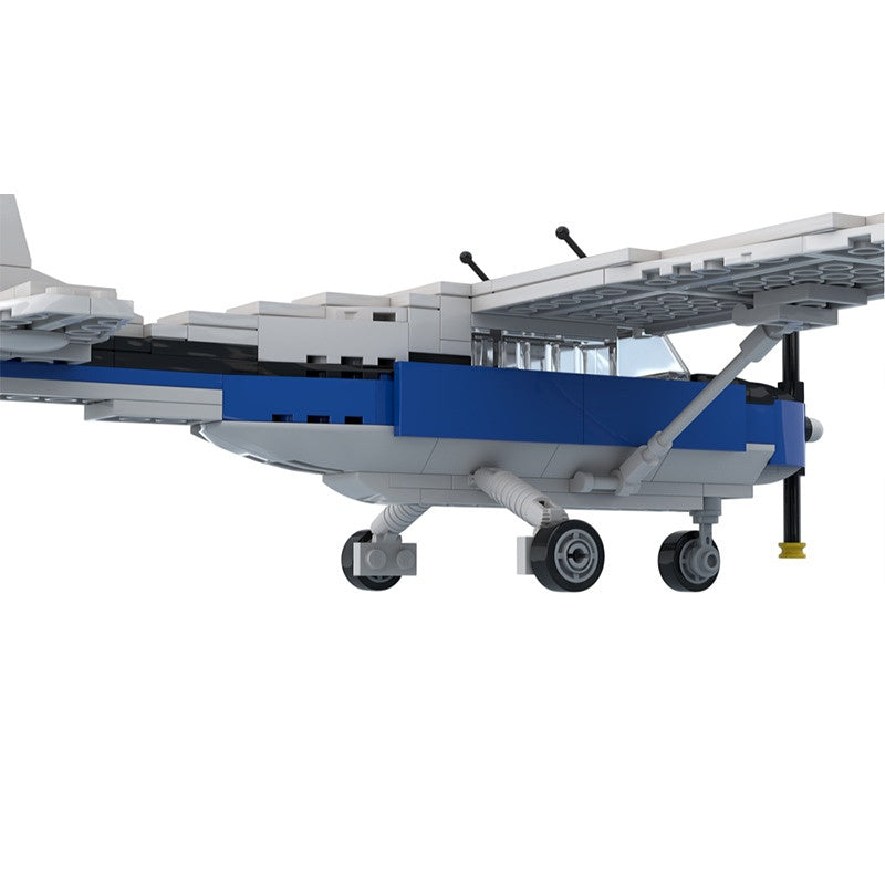 172 Straight Tail Light Aircraft Building Kit | LEGO-Compatible MOC - 4