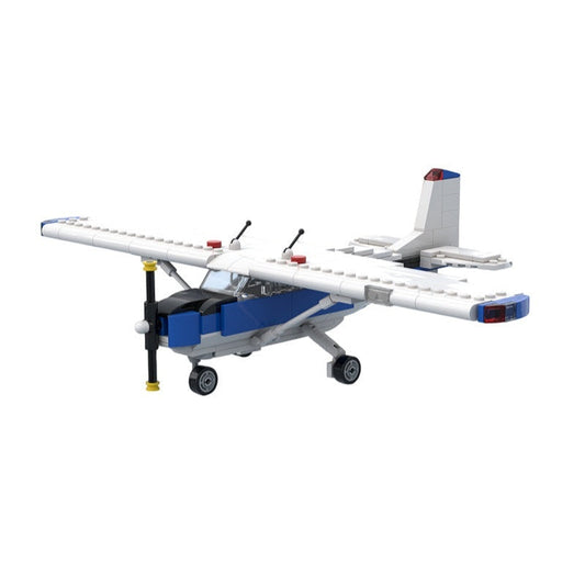 172 Straight Tail Light Aircraft MOC Building Kit | Airplane Model - 1