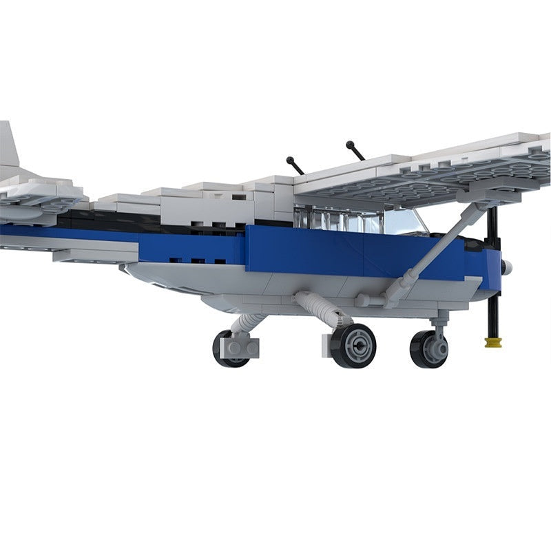 172 Straight Tail Light Aircraft MOC Building Kit | Airplane Model - 4