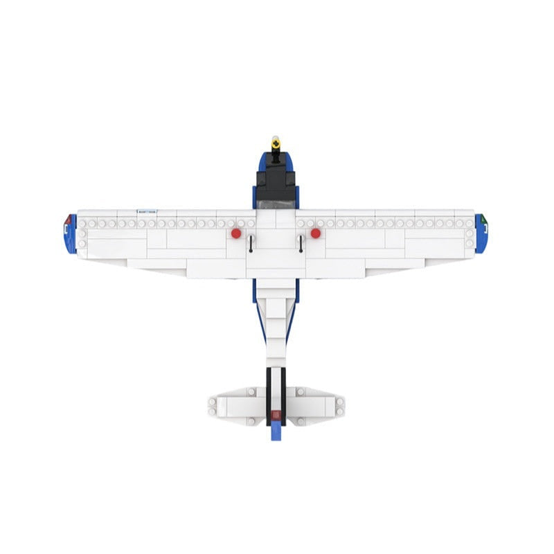 172 Straight Tail Light Aircraft MOC Building Kit | Airplane Model - 5