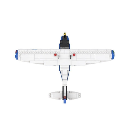 172 Straight Tail Light Aircraft MOC Building Kit | Airplane Model - 5
