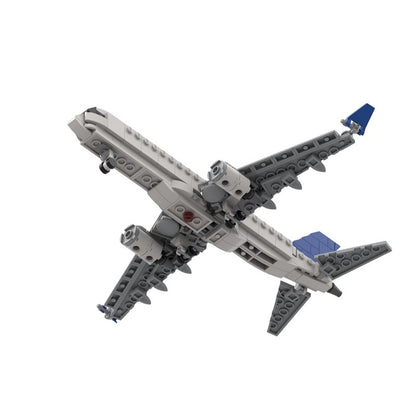 175 Commercial Regional Jet Building Kit | 1:125 Scale | LEGO-Compatible MOC - 3
