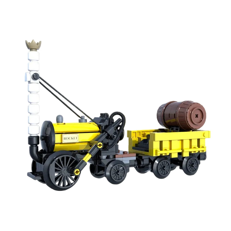 1829 Stephenson’s Rocket Steam Locomotive MOC Building Kit - 1