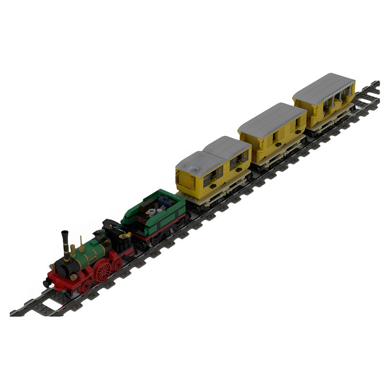 1835 Adler German Pioneer Steam Train MOC Building Kit - 2
