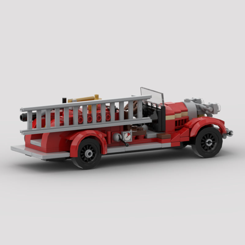 1930 Peter Pirsch & Sons Fire Pumper Truck Building Kit | Compatible MOC - 3