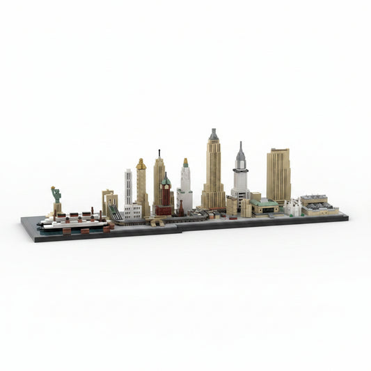 1930s New York City Skyline Building Kit | LEGO-Compatible MOC - 4