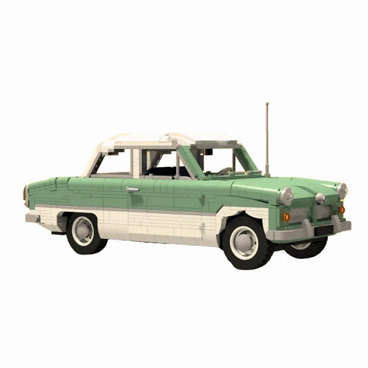 1950s German 12M Classic Sedan Building Kit | LEGO-Compatible MOC - 1