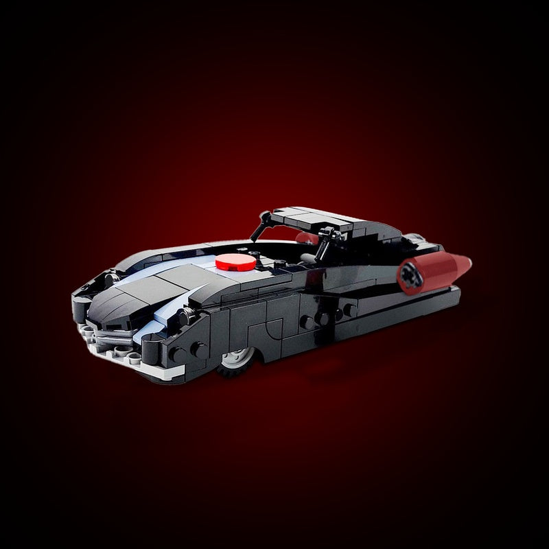 1950s Retro Superhero Supercar Building Kit | LEGO-Compatible MOC - 1