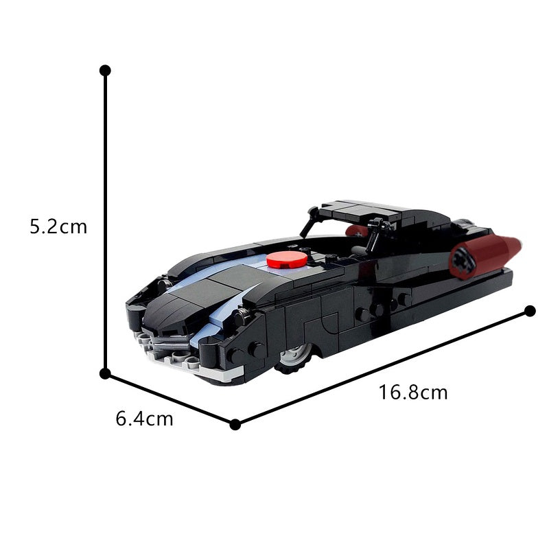 1950s Retro Superhero Supercar Building Kit | LEGO-Compatible MOC - 4