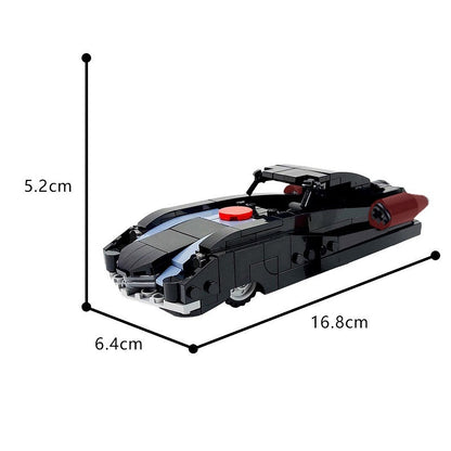 1950s Retro Superhero Supercar MOC Building Kit - 4