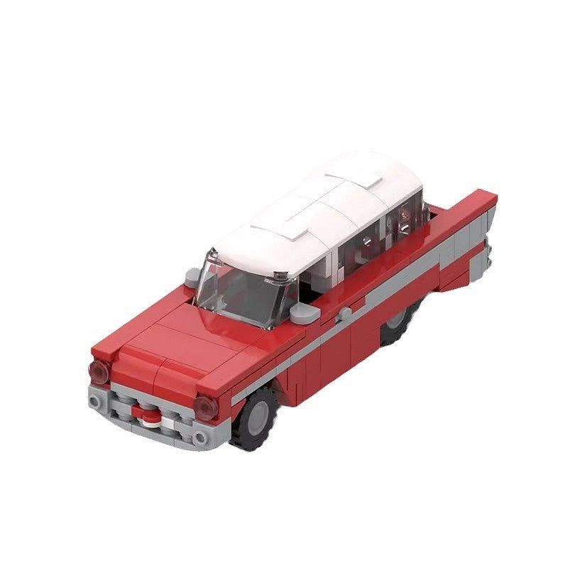 1957 Vintage Station Wagon MOC Building Kit | Classic Vehicle Model - 1