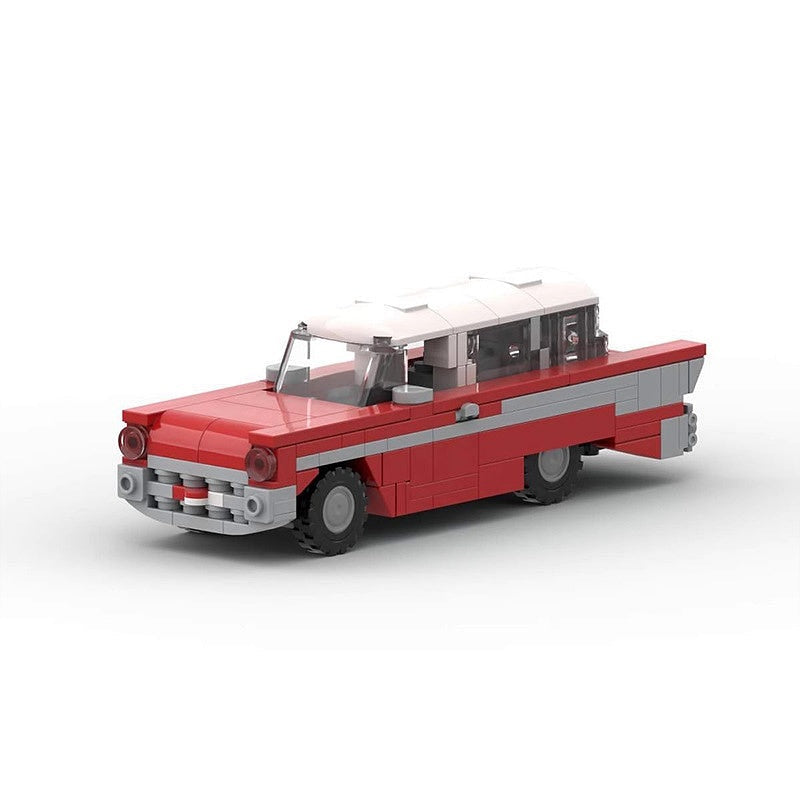 1957 Vintage Station Wagon MOC Building Kit | Classic Vehicle Model - 2