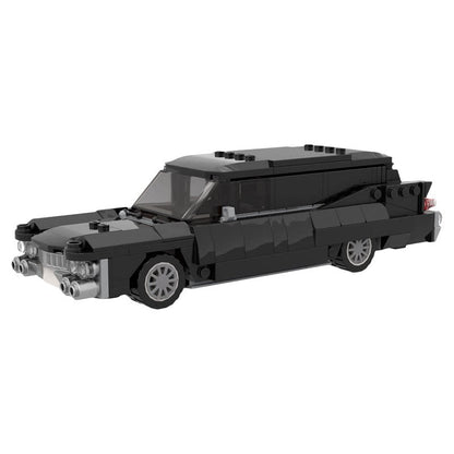 1959 Black Tailfin Hearse MOC Building Kit - 2