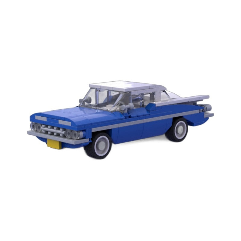 1959 Classic American Tailfin Coupe Building Kit | LEGO-Compatible MOC - 3