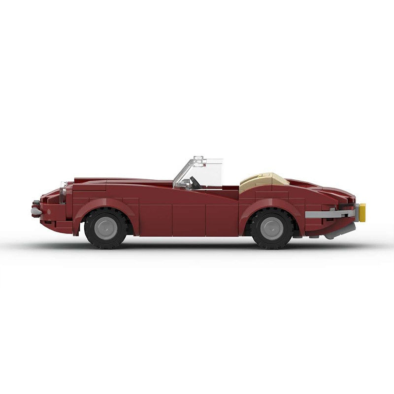 1960s British Convertible Roadster Building Kit | LEGO-Compatible MOC - 2