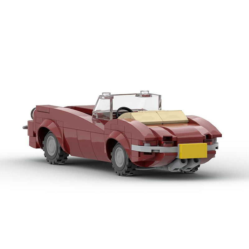 1960s British Convertible Roadster Building Kit | LEGO-Compatible MOC - 3