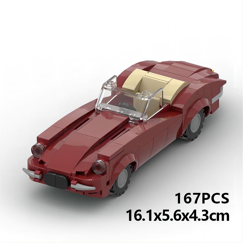 1960s British Convertible Roadster Building Kit | LEGO-Compatible MOC - 6