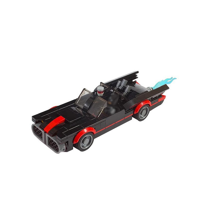 1966 Retro Vigilante Crimefighting Car MOC Building Kit | Vehicle Model - 1