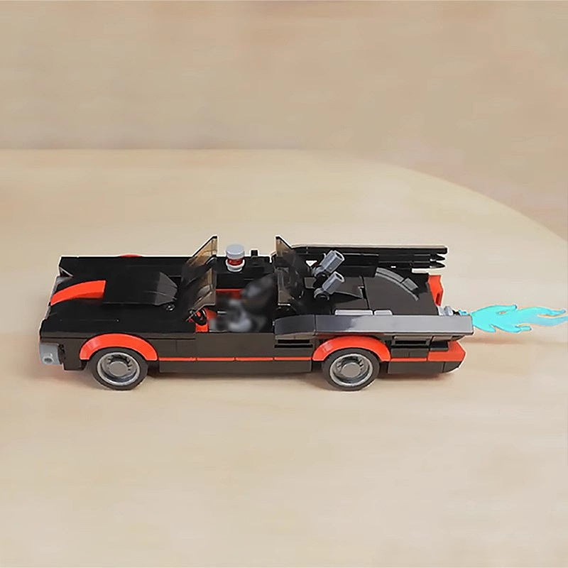 1966 Retro Vigilante Crimefighting Car MOC Building Kit | Vehicle Model - 4