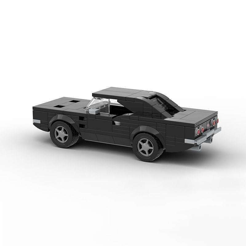 1968 Vintage 6 Wide Muscle Car Building Kit | LEGO-Compatible MOC - 3