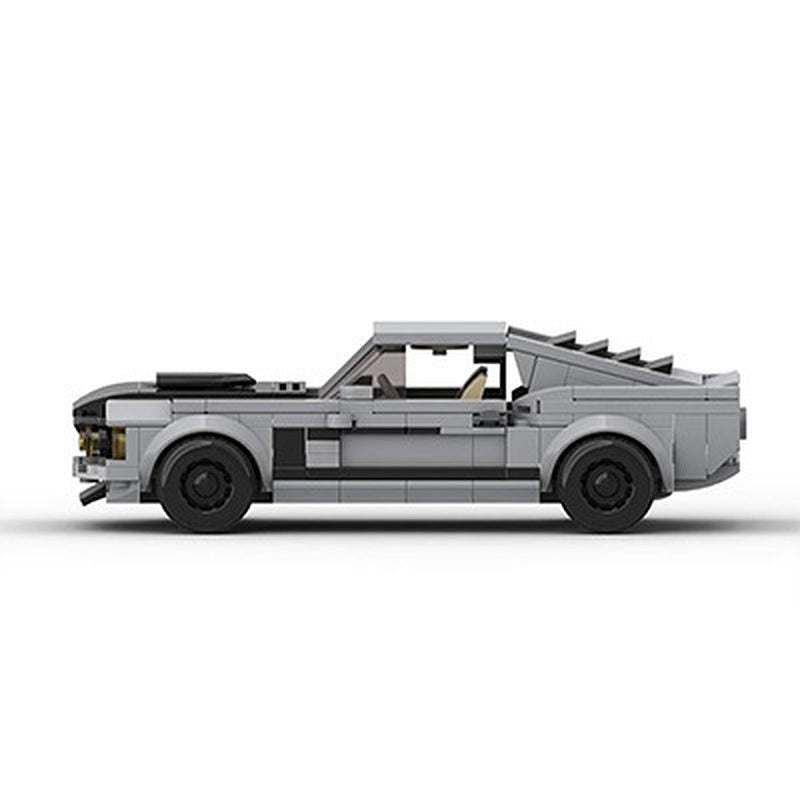 1969 302 Fastback Muscle Car MOC Building Kit | 1:24 Vintage Vehicle Model - 2