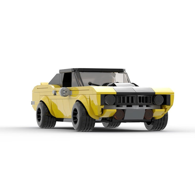 1969 Classic Muscle Car MOC Building Kit | Vintage Vehicle Model - 6