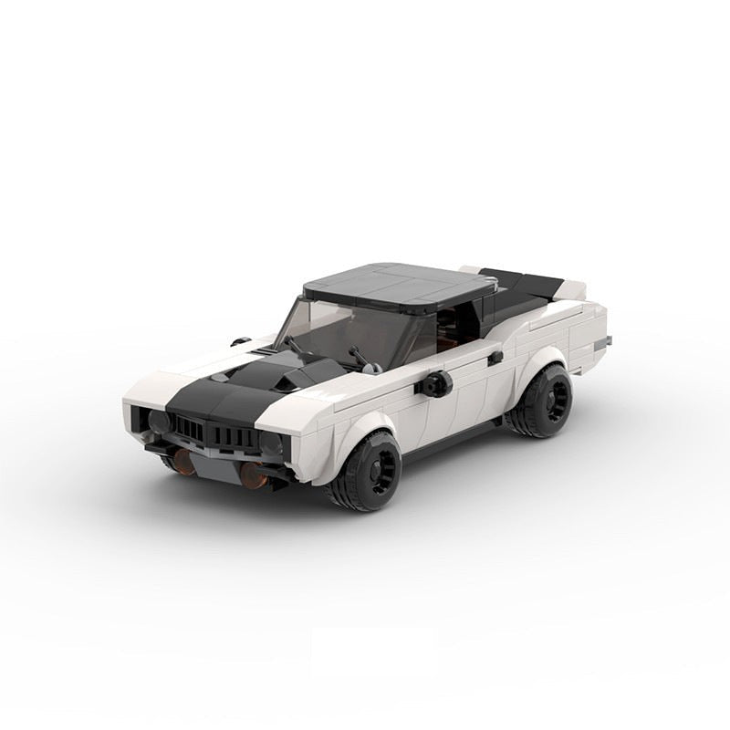 1969 Classic Muscle Car MOC Building Kit | Vintage Vehicle Model - 7