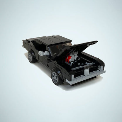1969 Hellfire Muscle Car Building Kit | 8 Wide Classic Flame LEGO-Compatible MOC - 3